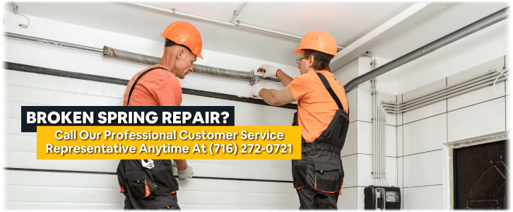 Broken Garage Door Spring Olean NY